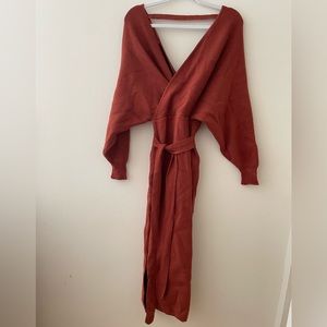 Petal & pup red sweater dress